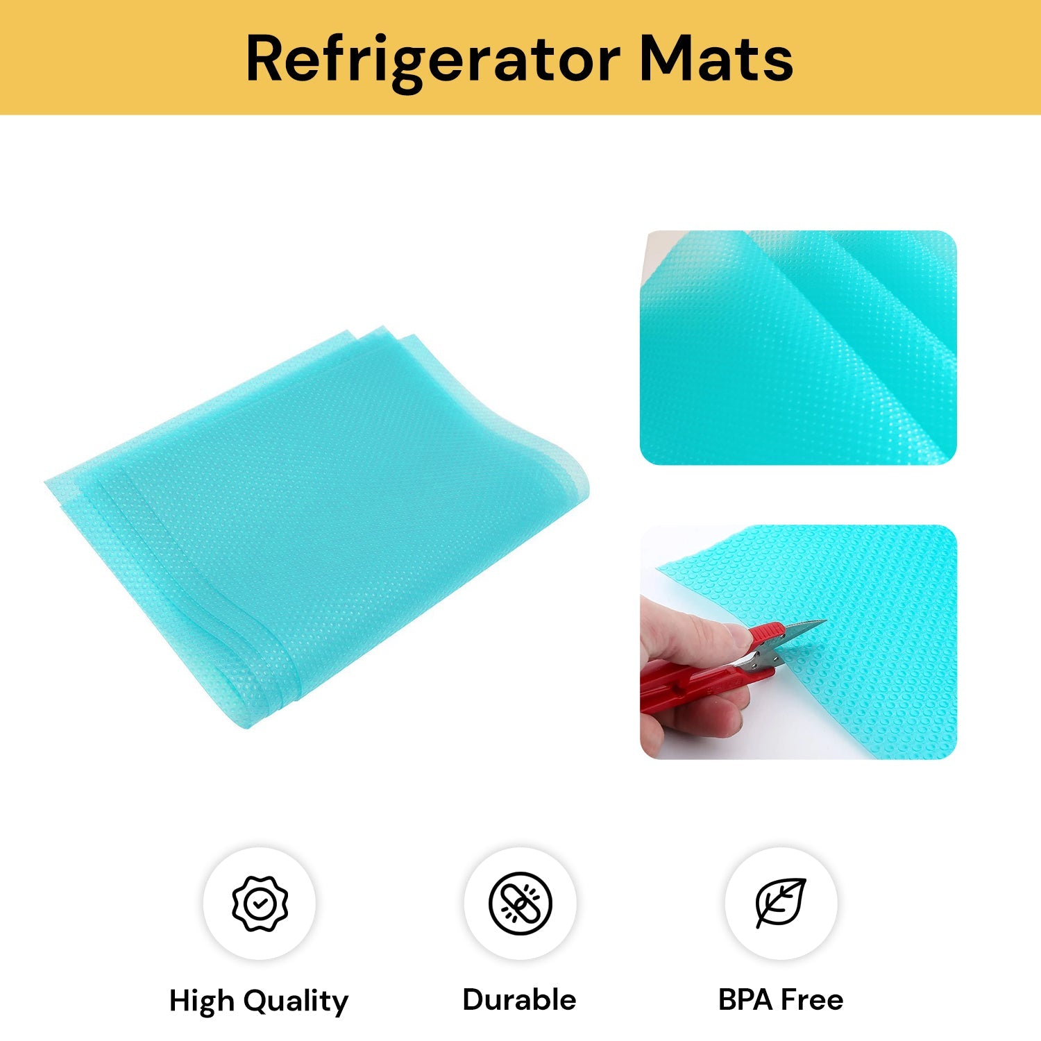 4 PCs Refrigerator Mats