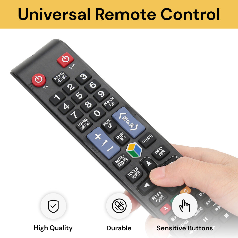 Universal Samsung TV Remote Control - Easy-to-Use TV Remote - Black