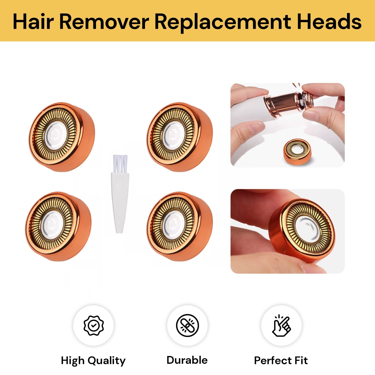 4PCs Hair Remover Replacement Heads