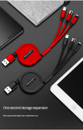 Retractable 3 In 1 USB Portable Charging Cable Prily