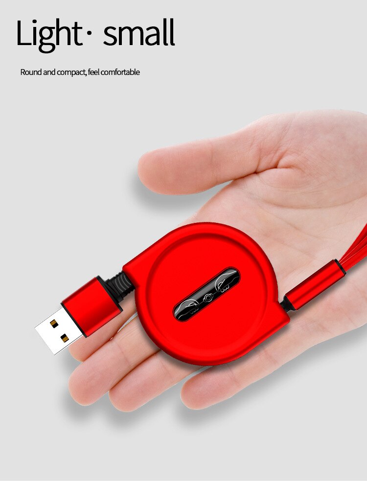 Retractable 3 In 1 USB Portable Charging Cable Prily