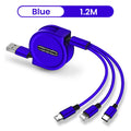 Retractable 3 In 1 USB Portable Charging Cable Prily