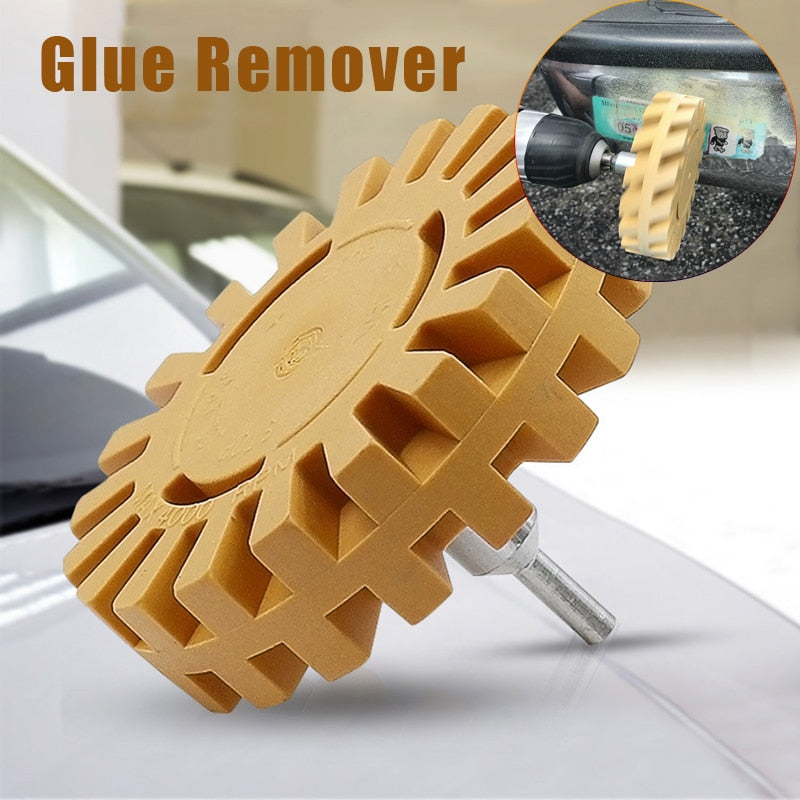 Rubber Wheel Sticker Remover (Drill Connector) Prily