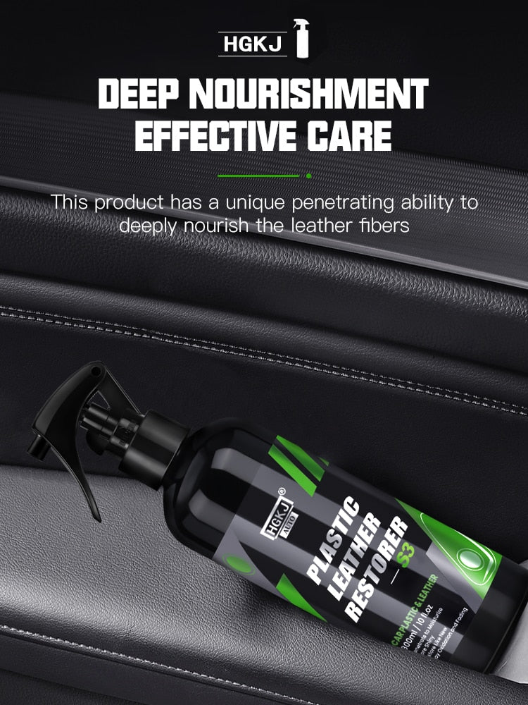 S3™ Car Leather & Plastic Liquid Protection Restorative Polisher Prily