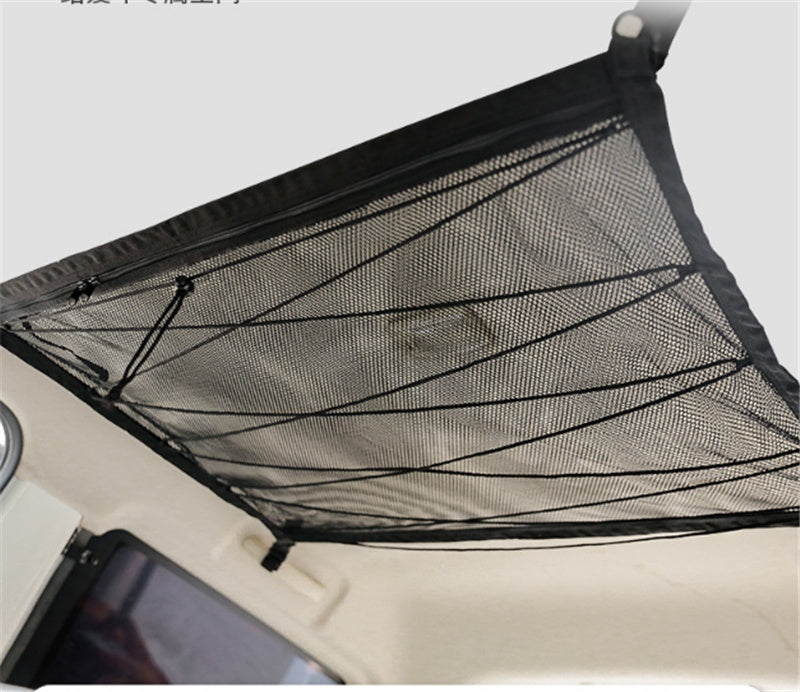 SUV Interior Ceiling Cargo Storage Organizer Mesh Prily