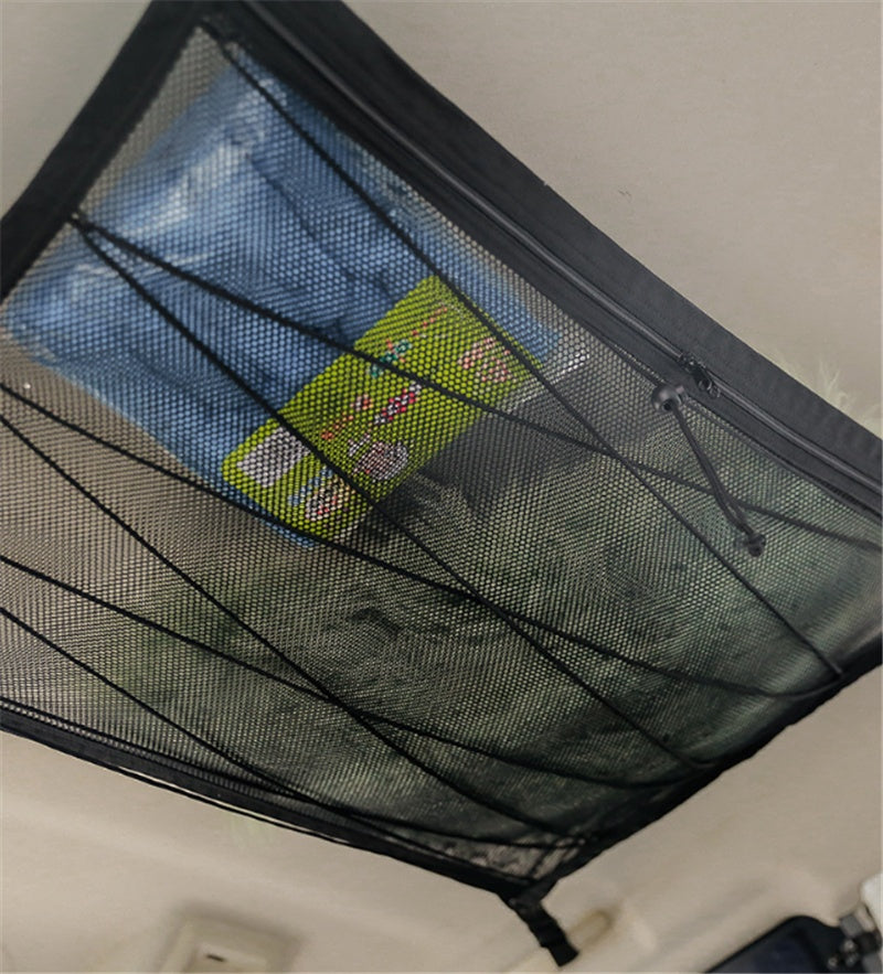 SUV Interior Ceiling Cargo Storage Organizer Mesh Prily