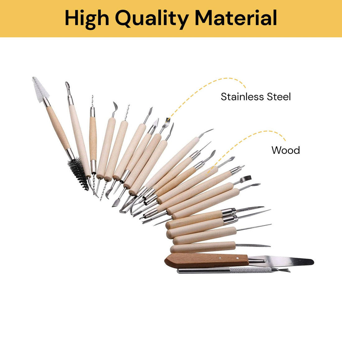 22PCs Arts Crafts Clay Sculpting Tools