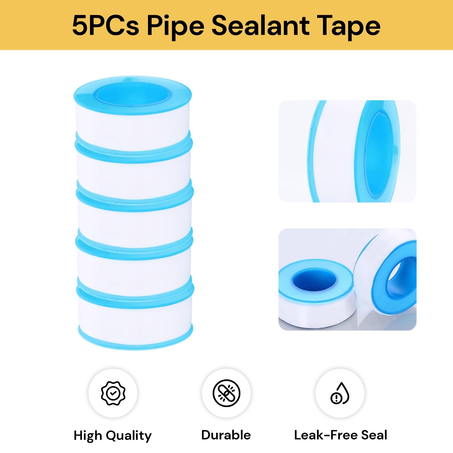 5PCs Pipe Sealant Tape