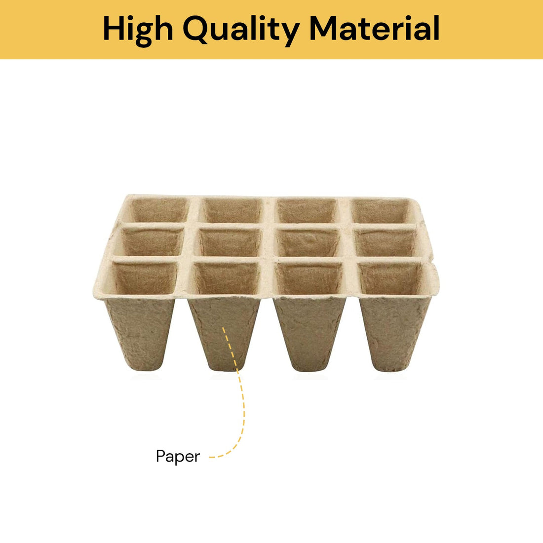 10PCs Biodegradable Seed Trays