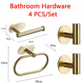 Self-Adhesive (drill-free) Modern-Design Chrome Steel Bathroom Accessories Prily