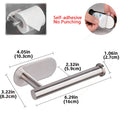 Self-Adhesive (drill-free) Modern-Design Chrome Steel Bathroom Accessories Prily