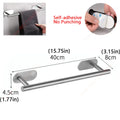 Self-Adhesive (drill-free) Modern-Design Chrome Steel Bathroom Accessories Prily