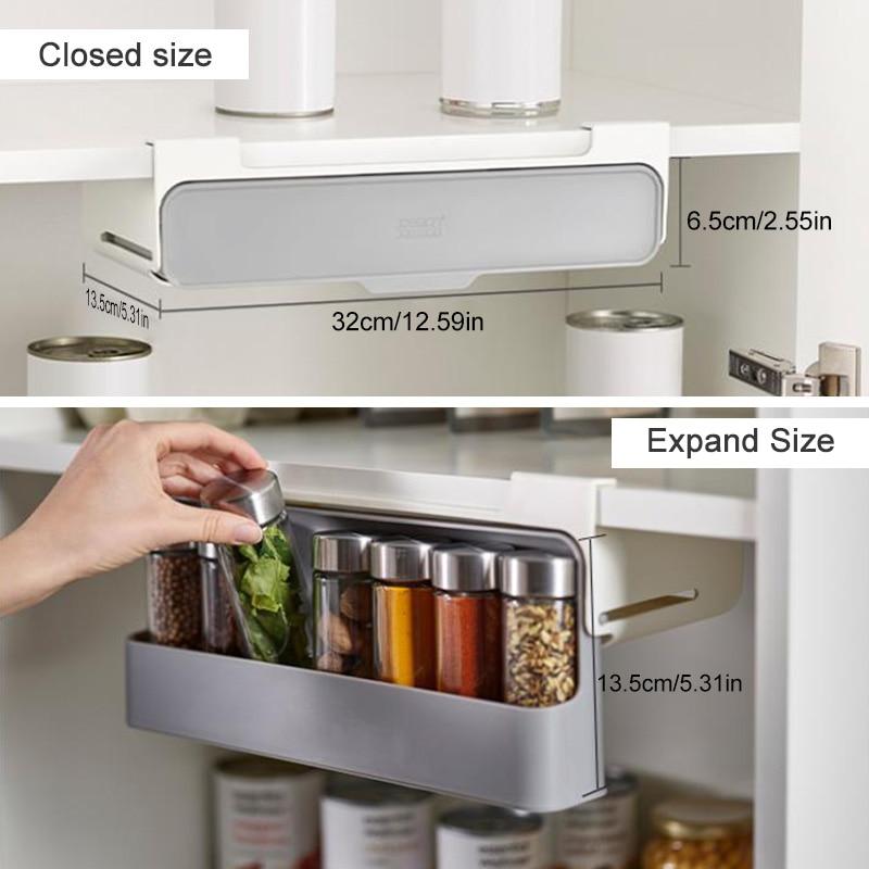 Self-adhesive Hidden Spice Organizer Drawer Prily