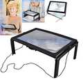 Seniors Low Vision 2in1 Desktop / Neck Reading Magnifier With LED Lights Prily