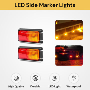 2PCs LED Clearance Side Marker Lights