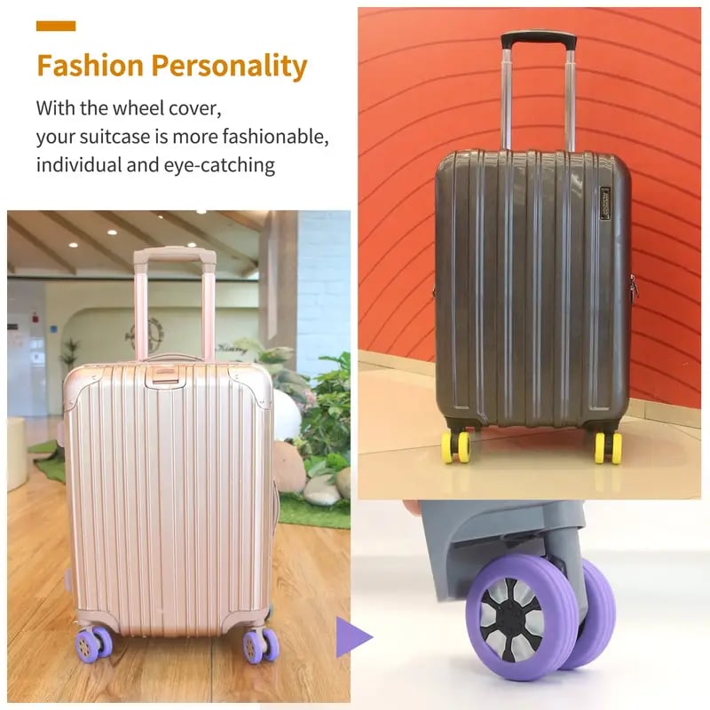 Silicone Luggage Suitcase Wheels Protector (8PCS) Prily