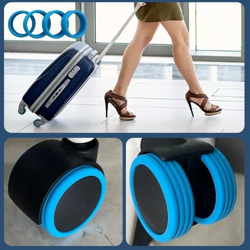 Silicone Luggage Suitcase Wheels Protector (8PCS) Prily