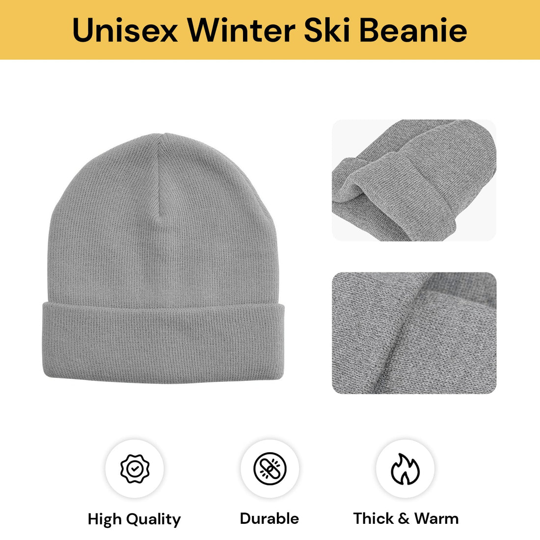 Unisex Winter Ski Beanie