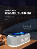 Smart 4 in 1 Wireless 15W Fast Charger Dock with LED Alarm Clock & Thermometer Prily