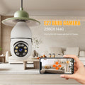 Smart AI Wireless Night Vision HD Wifi Surveillance Camera for E27 Light Bulb Socket Prily