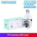 Smart AI Wireless Night Vision HD Wifi Surveillance Camera for E27 Light Bulb Socket Prily