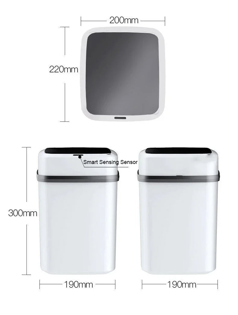 Smart Automatic Sensor 13L Capacity 3in1 Trash Bin Prily