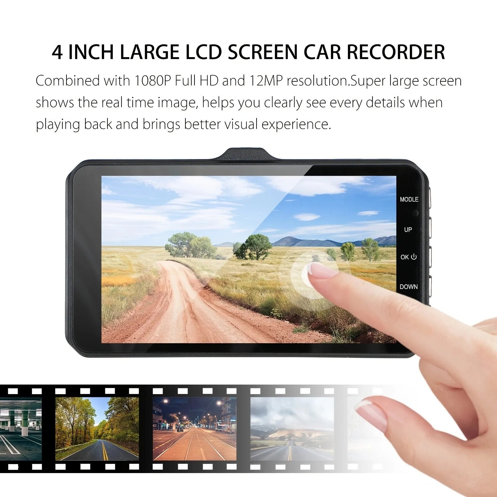 Smart Full HD Front & Rear Dash Cam Car DVR Prily