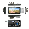 Smart Full HD Front & Rear Dash Cam Car DVR Prily