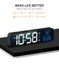 Smart Mirror Led Rechargeable Large Alarm Clock Prily