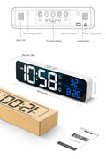 Smart Mirror Led Rechargeable Large Alarm Clock Prily