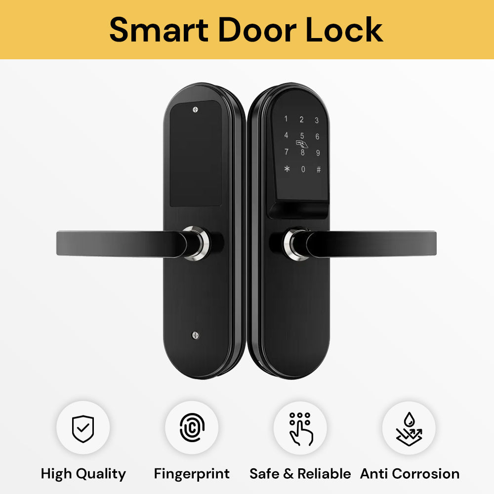 Smart Fingerprint Door Lock - Keyless Entry, Advanced Security