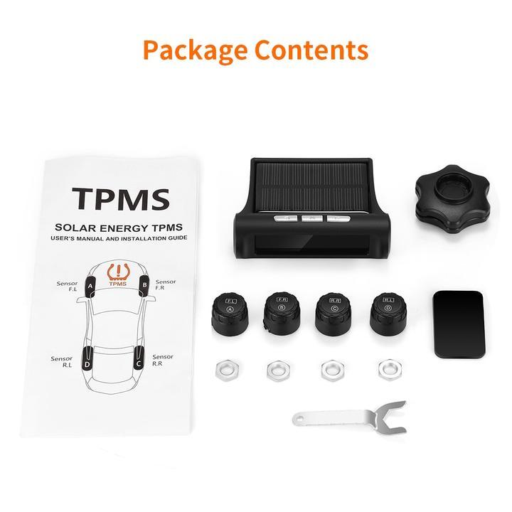 Solar Powered Car Tire Pressure Monitoring System