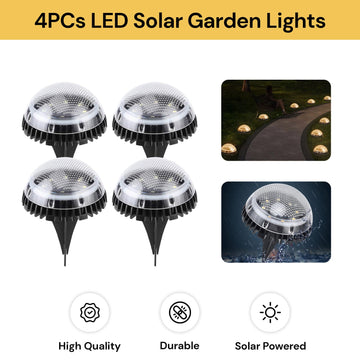 4PCs LED Solar Garden Lights