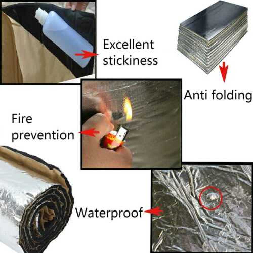 Sound and Heat Insulation Mats (10pcs) Prily