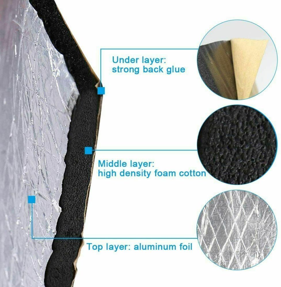 Sound and Heat Insulation Mats (10pcs) Prily