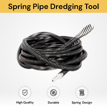 Spring Pipe Dredging Tool - Flexible, Easy to Use