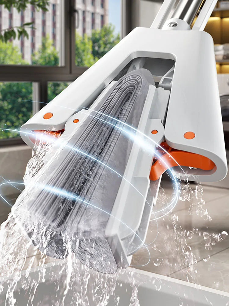 Squeeze Self-Draining "TouchFree" Super Absorbent Smart Mop Kit Prily