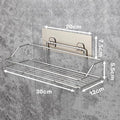 Stainless Steel Punch-Free Bathroom Storage Shelf Prily