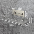 Stainless Steel Punch-Free Bathroom Storage Shelf Prily