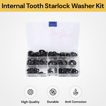 340PCs Internal Tooth Starlock Washer Kit