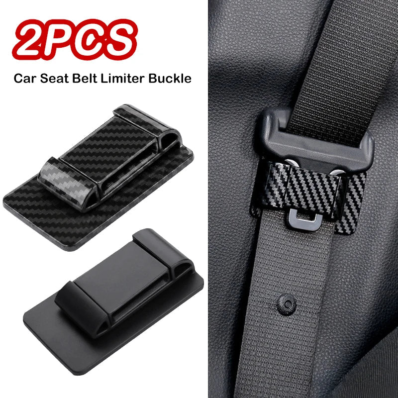 Stick-on Universal Car Seat Belt Holder (2pcs) Prily