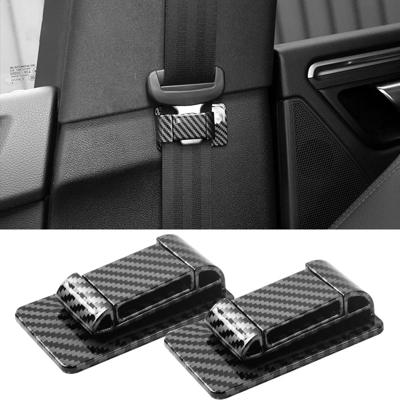 Stick-on Universal Car Seat Belt Holder (2pcs) Prily