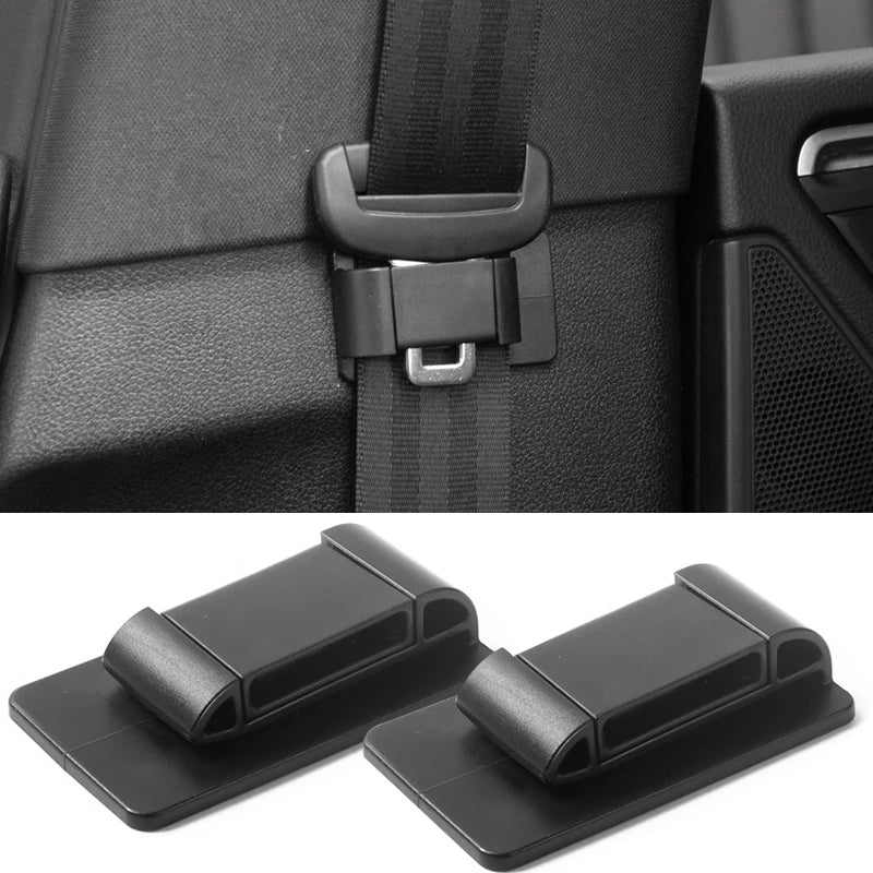 Stick-on Universal Car Seat Belt Holder (2pcs) Prily