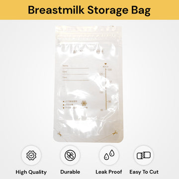 200ml 10PCs Pre-Sterilised Breastmilk Storage Bag