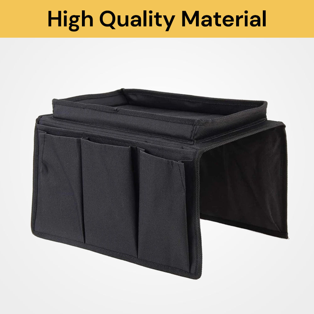 6 Pockets Sofa Organizer - Neat and Convenient, Black