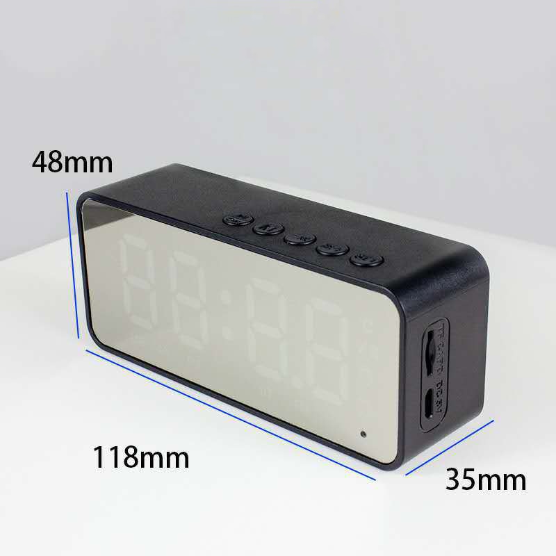 Stylish Bluetooth Speaker Mirror Alarm Clock Prily