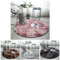 Stylish Fluffy Faux Fur Round Rug Prily