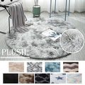 Stylish Fluffy Faux Fur Round Rug Prily