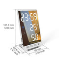 Stylish Multifunctional LED Mirror Alarm Clock Prily