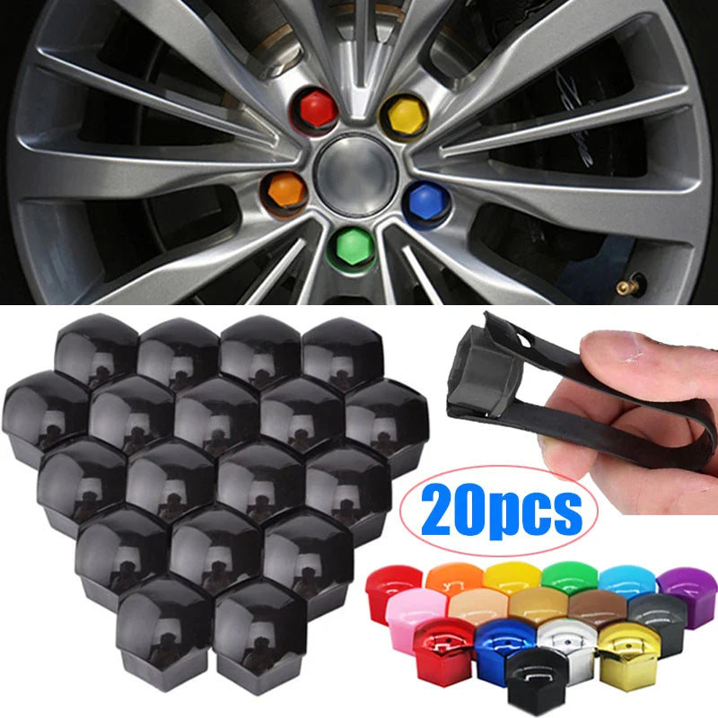 Stylish Rust-Proof Car Wheel Protection Nut Caps (20Pcs) Prily